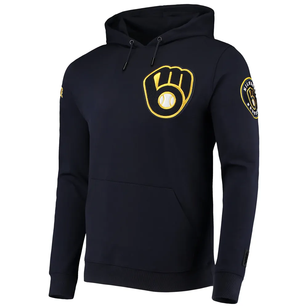 Men's Pro Standard Navy Milwaukee Brewers Team Logo Pullover Hoodie