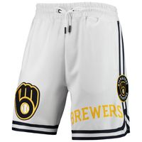 Men's Pro Standard White Milwaukee Brewers Team Logo Shorts