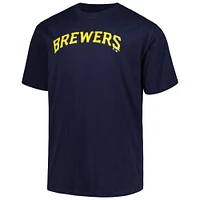 Profil pour homme Jackson Chourio Navy Milwaukee Brewers Big & Tall Nom et numéro T-shirt