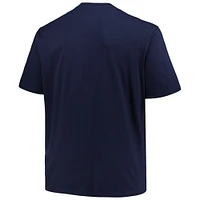Profil pour hommes Milwaukee Brewers Big & Tall Heart Soul T-shirt bleu marine