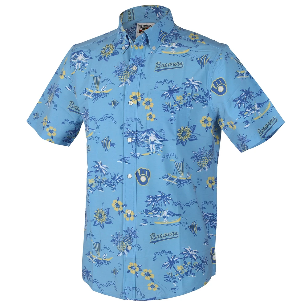 Chemise boutonnée Kekai bleu clair Reyn Spooner pour homme