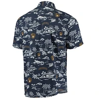 Chemise boutonnée Kekai Performance pour homme, bleu marine, Reyn Spooner, Milwaukee Brewers