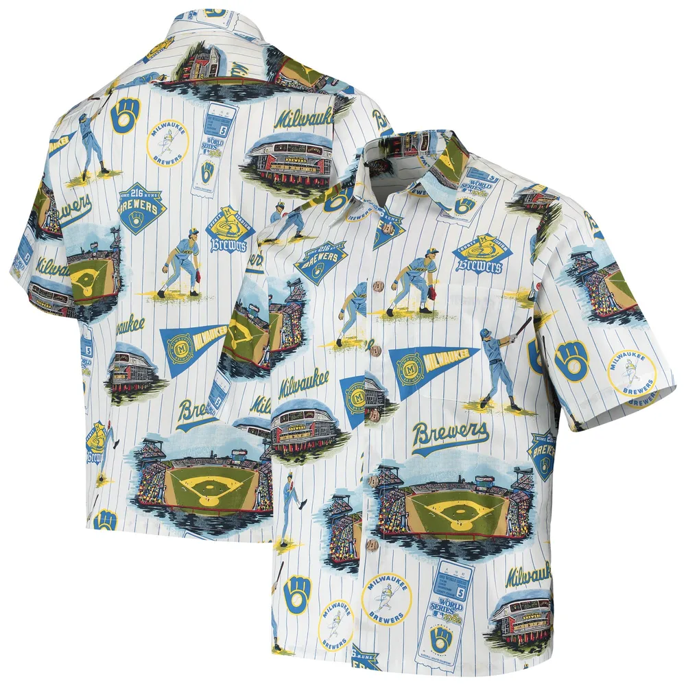 Youth Los Angeles Dodgers Reyn Spooner White Scenic Button-Up