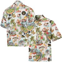 Men's Reyn Spooner White Milwaukee Brewers Scenic Button-Up Shirt