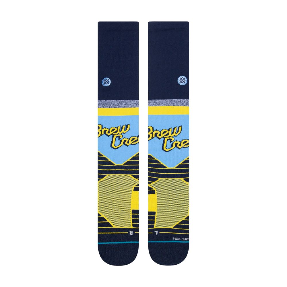 Men's Stance Milwaukee Brewers City Connect Crew Socks Size: Large