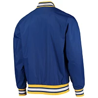 Men's Starter Royal Milwaukee Brewers The Jet III Full-Snap Jacket