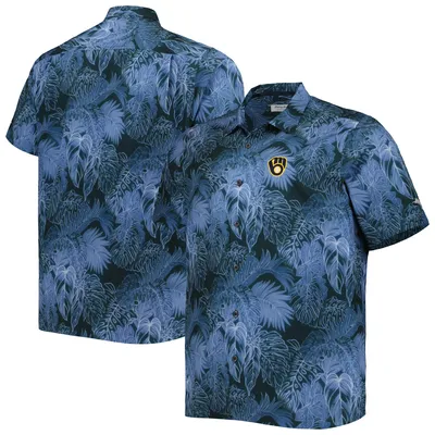 Men's Tommy Bahama Blue UCLA Bruins Sport Jungle Shade Camp Button-Up Shirt