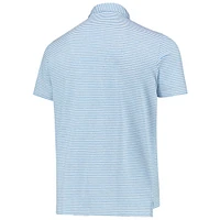 Men's Vineyard Vines Light Blue Milwaukee Brewers Heathered Winstead Sankaty Polo
