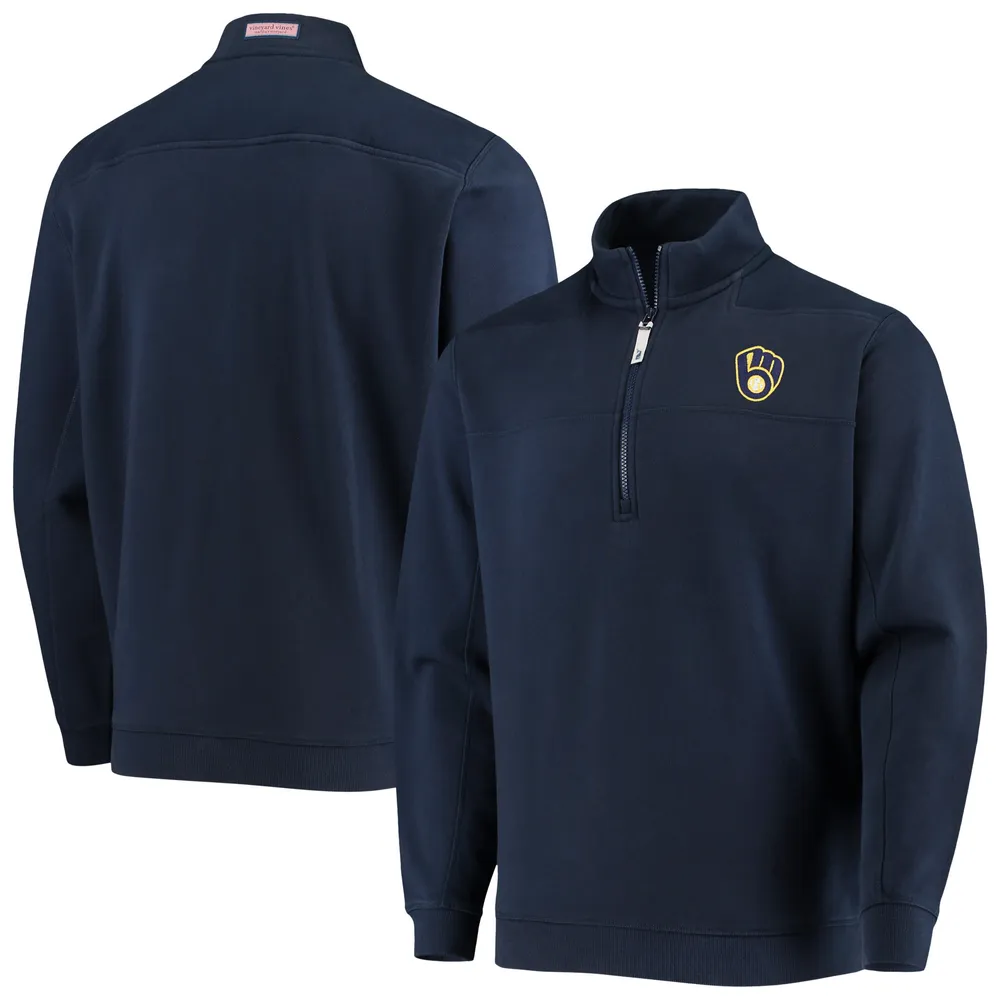Lids Milwaukee Brewers Vineyard Vines Shep Shirt Quarter-Zip Sweatshirt -  Navy