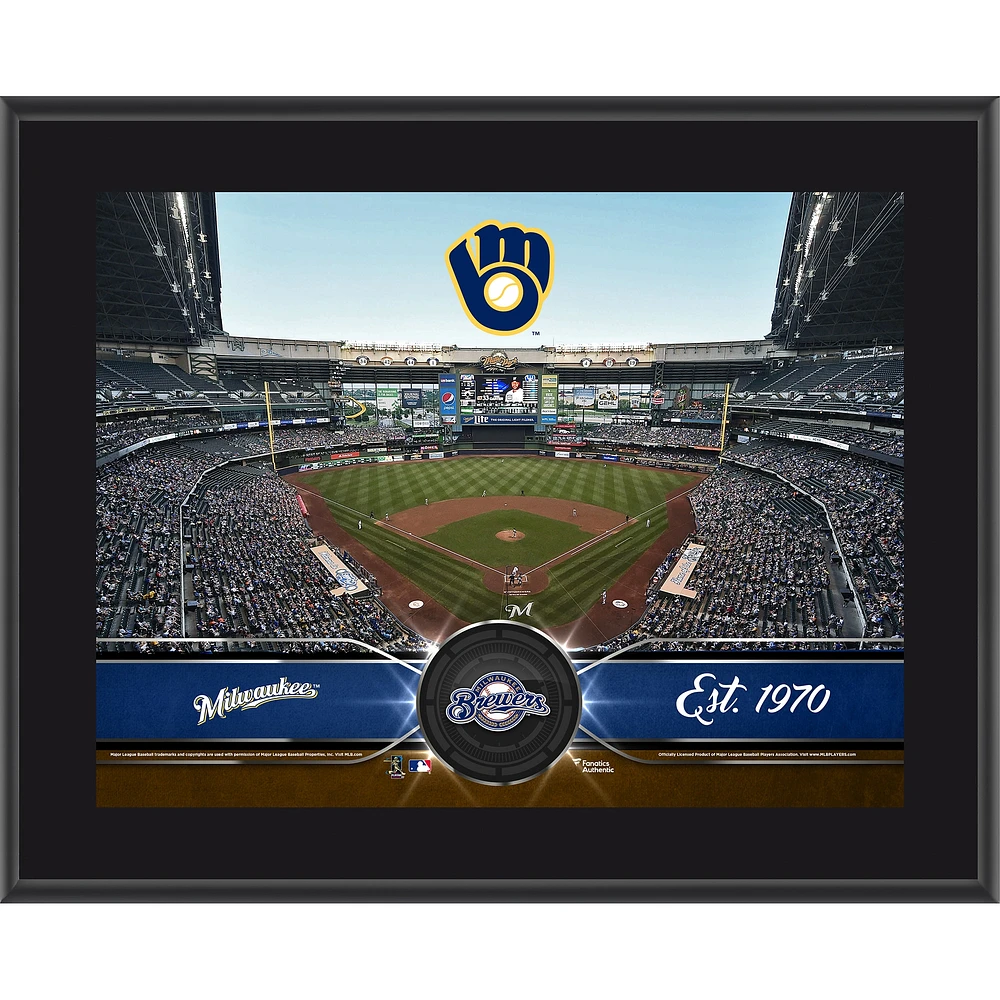 Milwaukee Brewers 10.5" x 13" Sublimated Team Plaque
