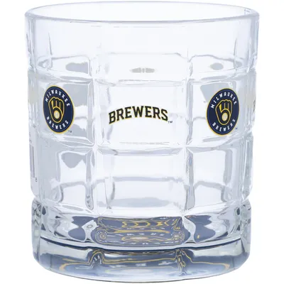 Milwaukee Brewers 10oz. Team Bottoms Up Squared Rocks Glass