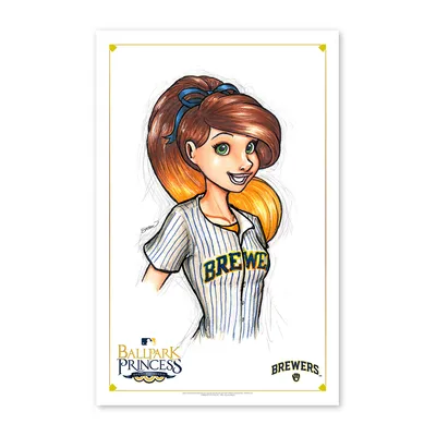 Milwaukee Brewers 11'' x 17'' Ballpark Princess Art Poster