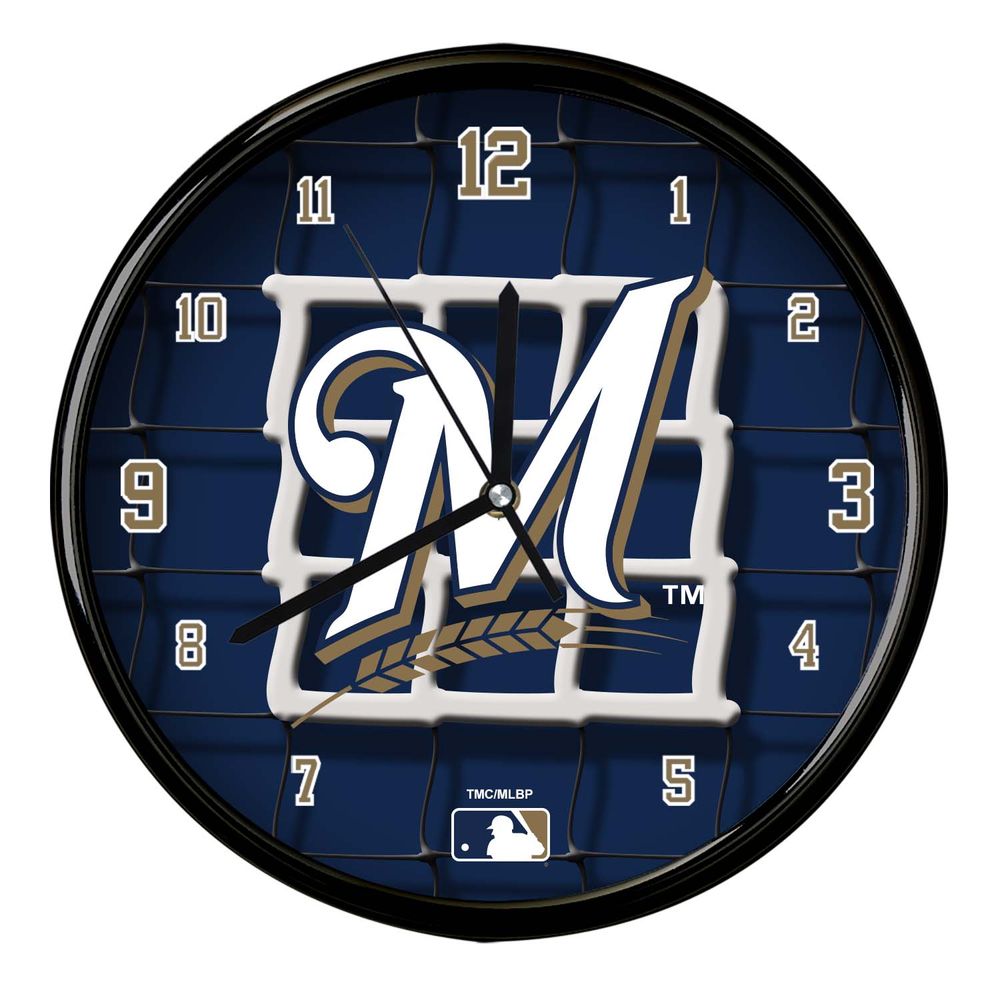 Milwaukee Brewers 12'' Team Net Clock