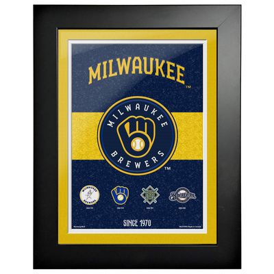 Milwaukee Brewers - 12'' x 16'' Heritage Tradition Framed Artwork