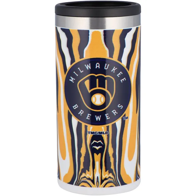 Milwaukee Brewers Stainless Steel Canyon Can Holder