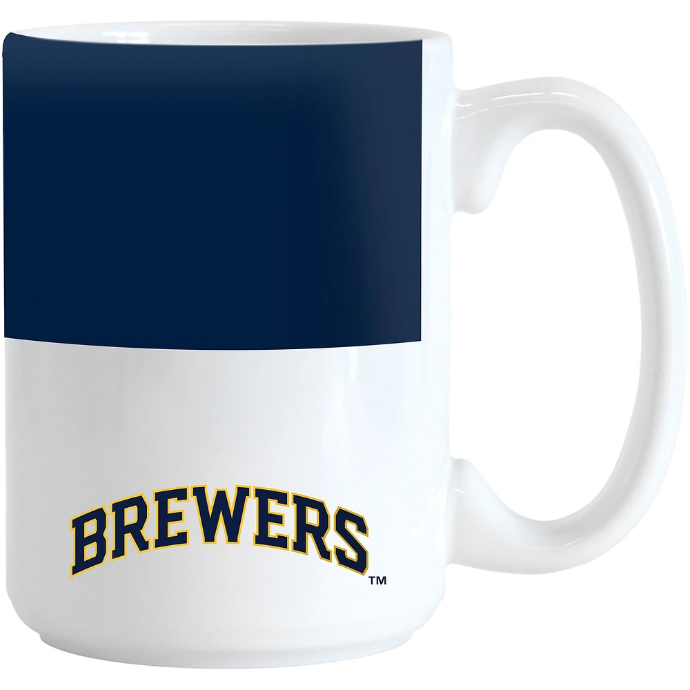 Brasseurs de Milwaukee 15 oz. Tasse à blocs de couleurs