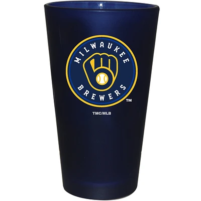 Milwaukee Brewers 16 oz. Team Color Frosted Pint Glass