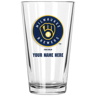 Milwaukee Brewers 16oz. Personalized Pint Glass