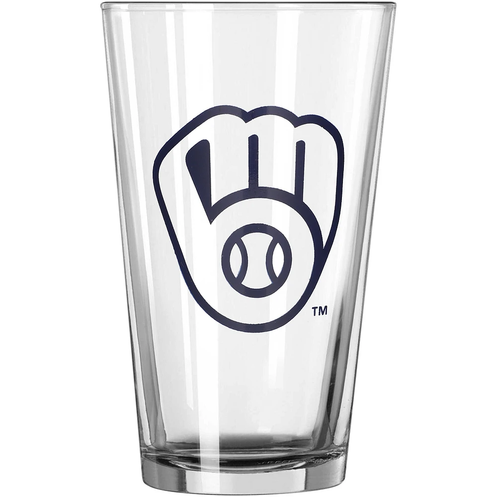 Brasseurs de Milwaukee 16 oz. Verre à pinte Team Wordmark Game Day