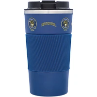 Milwaukee Brewers 18oz Coffee Tumbler with Silicone Grip