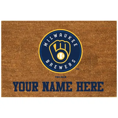 Milwaukee Brewers 19.5'' x 29.5'' Personalized Door Mat
