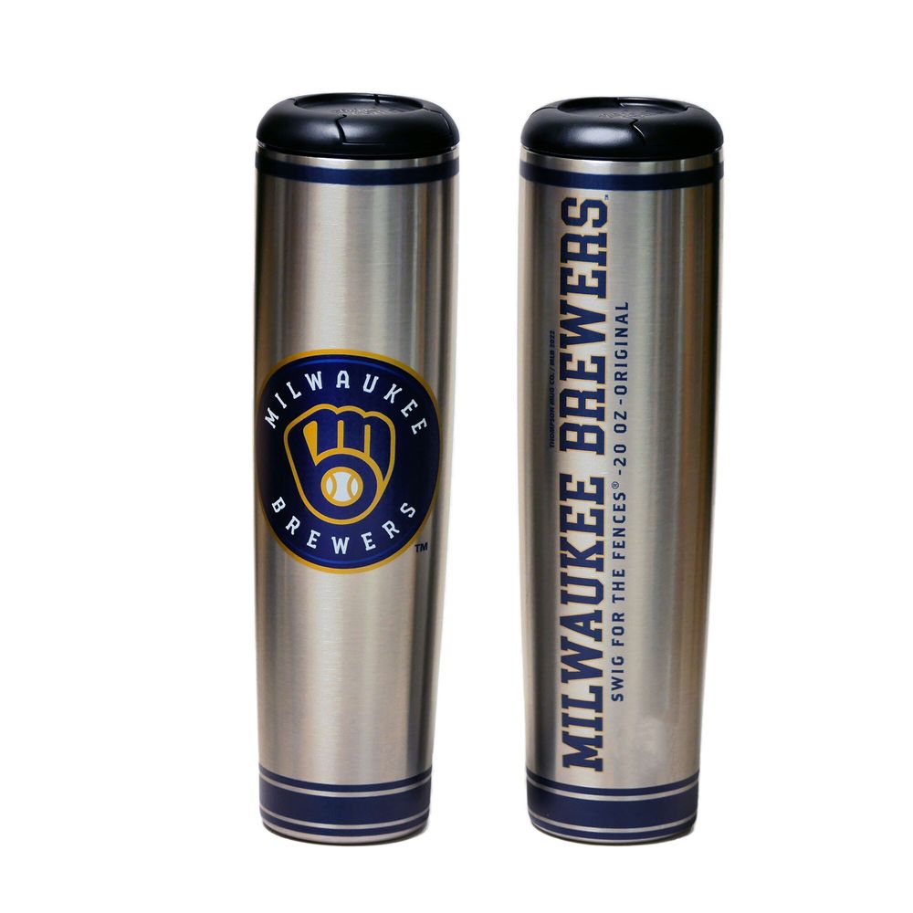 Milwaukee Brewers 20oz. Metal Bat Tumbler