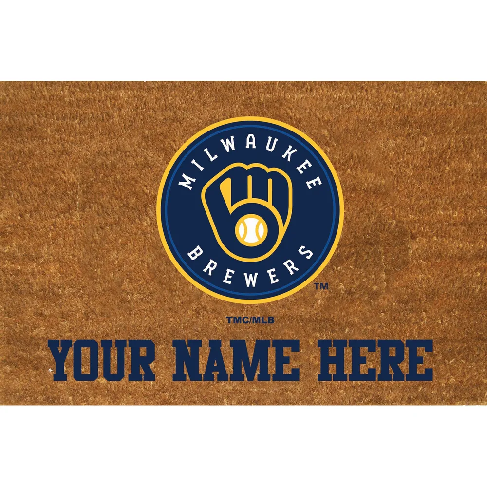 Milwaukee Brewers 23'' x 35'' Personalized Door Mat