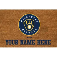 Milwaukee Brewers 23'' x 35'' Personalized Door Mat