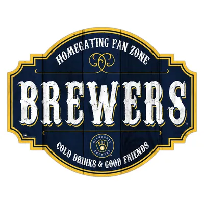 Milwaukee Brewers 24'' Homegating Tavern Sign