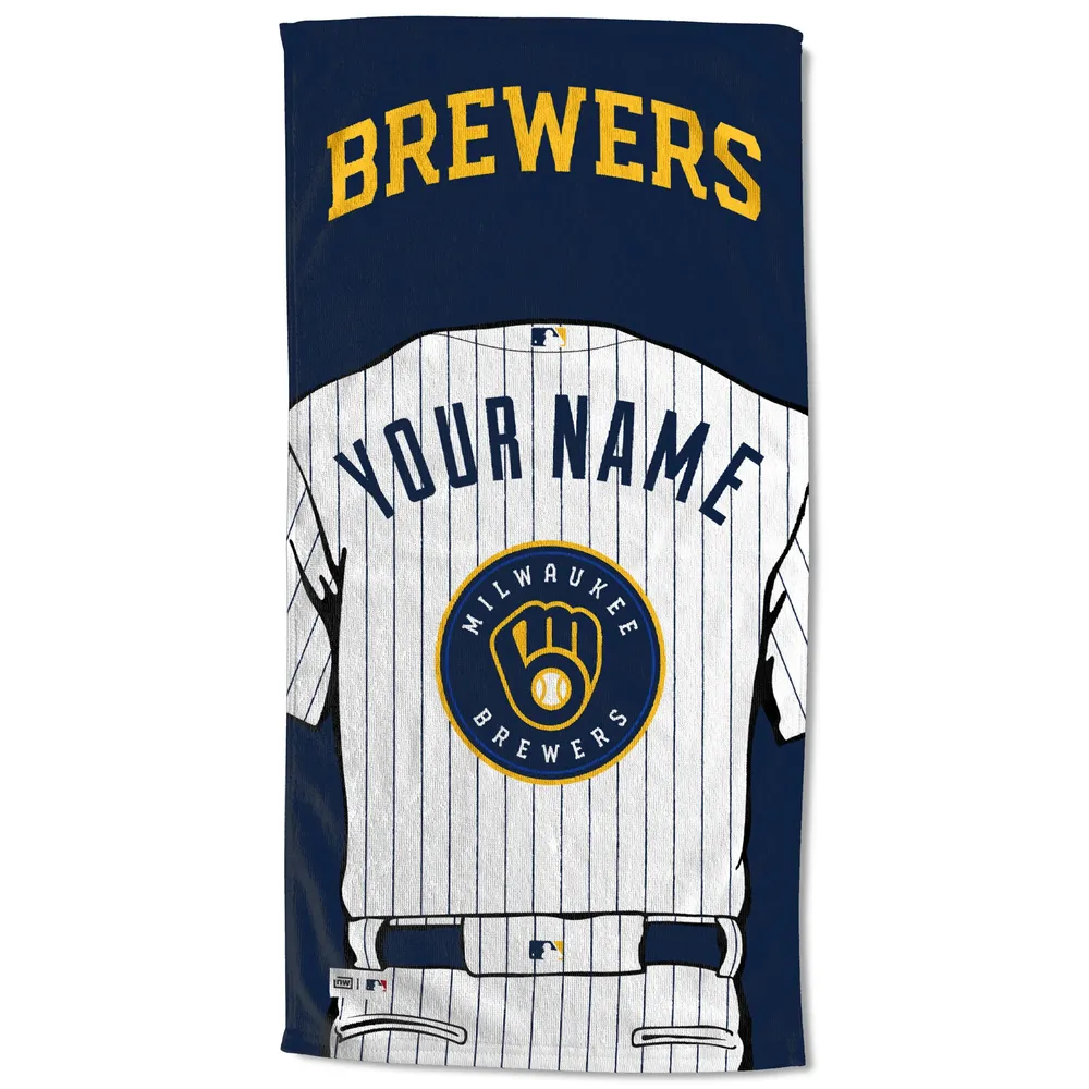 Men's Fanatics Branded Black Milwaukee Brewers Personalized Any