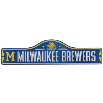 Milwaukee Brewers 5'' x 20'' Metal Street Sign