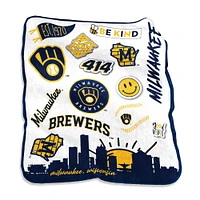 Milwaukee Brewers 50'' x 60'' Native Raschel Jeté en peluche