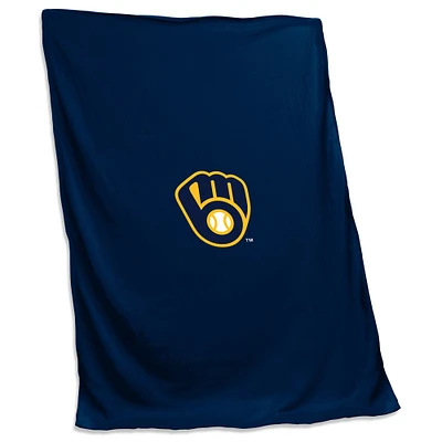 Couverture sweat-shirt 54'' x 84'' Milwaukee Brewers