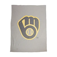 Couverture sweat-shirt 54" x 84" Milwaukee Brewers