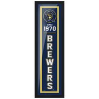 Milwaukee Brewers - 6'' x 22'' Established Framed Artwork