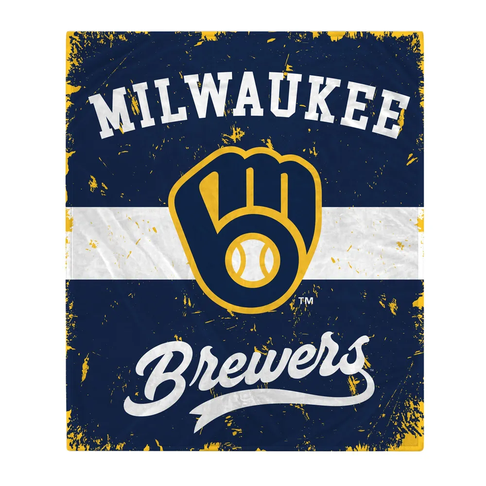 Lids Milwaukee Brewers 60'' x 70'' Retro Stripe Flannel Fleece