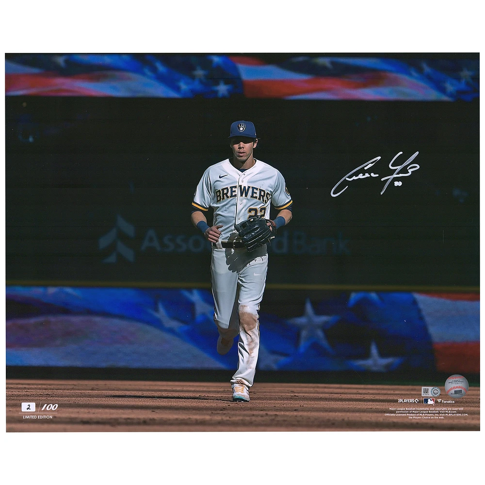 Milwaukee Brewers Autographed 16'' x 20'' Walking Onto Field Photograph - Limited Edition of 100
