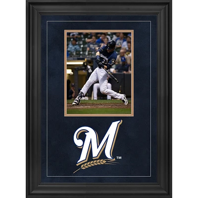Milwaukee Brewers Deluxe Framed 8" x 10" Vertical Photograph Frame with Team Logo