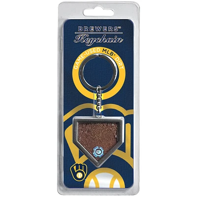 Milwaukee Brewers Dirt Key Chain - Filled with Game-Used Dirt from a Home Game