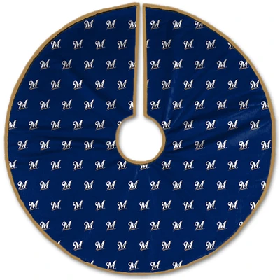 Milwaukee Brewers Microplush Christmas Tree Skirt