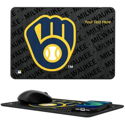 Milwaukee Brewers Personalized Wireless Charger & Mouse Pad