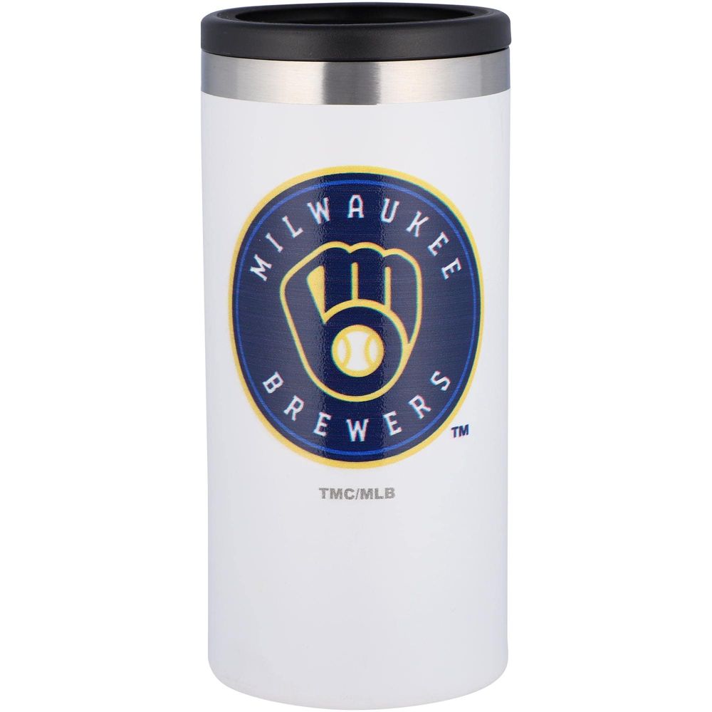 Milwaukee Brewers Team Logo 12oz. Slim Can Holder