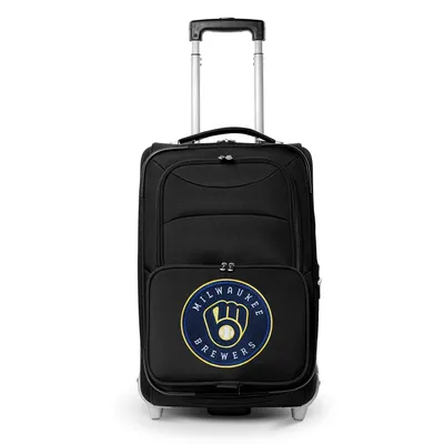 Milwaukee Brewers MOJO 21" Softside Rolling Carry-On Suitcase - Black
