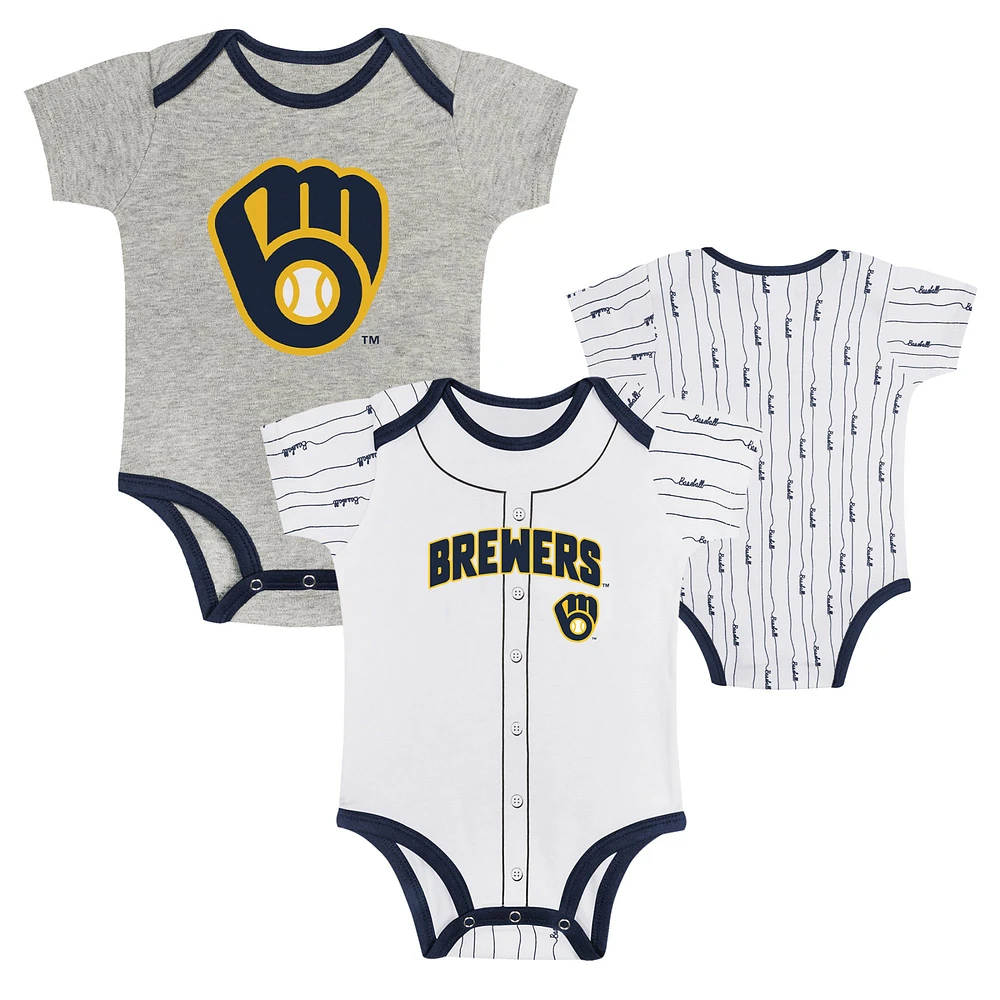 Ensemble de 2 bodys Play Ball pour nouveau-nés et nourrissons des Milwaukee Brewers