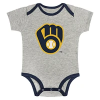 Ensemble de 2 bodys Play Ball pour nouveau-nés et nourrissons des Milwaukee Brewers