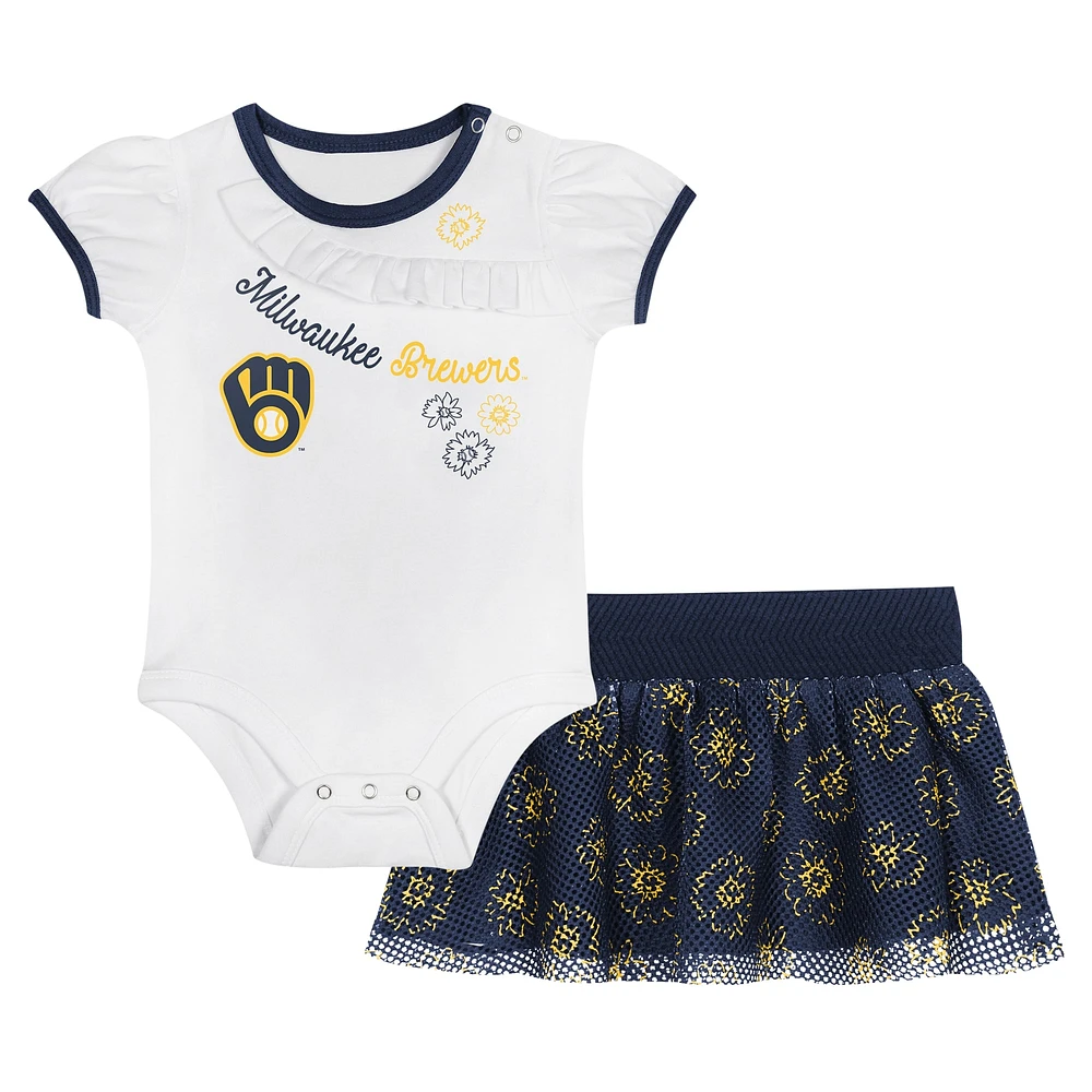 Ensemble body et jupe Sweet Milwaukee Brewers pour nouveau-nés nourrissons