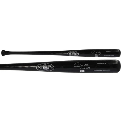 Paul Molitor Milwaukee Brewers Autographed Black Louisville Slugger Generic Bat with ''3319 HITS'' Inscription