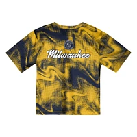Preschool  Gold Milwaukee Brewers Hitter Infielder 2-Piece Set