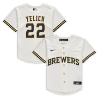 MLB Milwaukee Brewers City Connect (Christian Yelich) Men's Replica Baseball  Jersey.