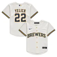 MLB Milwaukee Brewers City Connect (Christian Yelich) Men's Replica  Baseball Jersey.